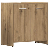 4 Piece Bathroom Furniture Set Artisan Oak Engineered Wood 3328942