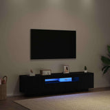 TV Cabinet Black 160 x 35 x 40 cm Engineered Wood 861103