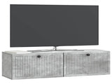 Wall-Mounted TV Cabinet Concrete Grey 98 x 31 x 30 cm 898048