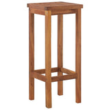 Bar Stool Set of 8 Natural wood color Solid Acacia wood Standard 3115991