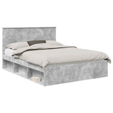 Bed Frame Concerte Grey 150 x 200 cm Solid Pine Wood 3410995