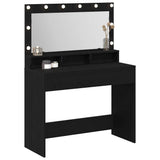 Dressing Table Black Oak 100 x 41 x 135 cm Engineered Wood 865101