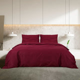 Duvet Cover Set Bordeaux 260x240 cm Cotton 136180