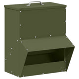 Chicken Feeder Olive Green 35 x 30.5 x 43.5 cm 874694