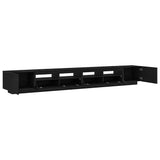 TV Cabinet Set 3 pcs Black 300 x 35 x 40 cm Engineered Wood 3333065