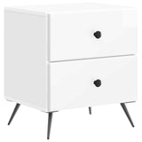 Bedside Cabinet 2 pcs High Gloss White 43 x 34.5 x 47.5 cm 895454
