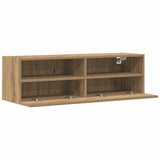 TV Wall Cabinet Wall-mounted 2 pcs Artisan oak 100 x 30 x 30 cm 862191