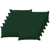 Cushion with Pillow HOUTEN 12 pcs Dark Green Faux Linen 933813