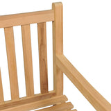 Garden Bench Warm Teak Wood Fine Sanded Teak Hardwood Large 316624