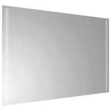 LED Bathroom Mirror Transparent 90 x 60 cm Tempered Glass 42045802