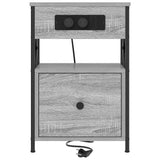 Bedside Cabinet Grey Sonoma 40 x 31 x 60 cm Engineered Wood 859496