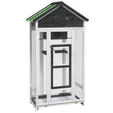 Bird House Grey 91.5x53x170 cm Solid Wood Pine 172253