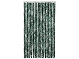 Insect Curtain Green and White 90x220 cm Chenille 325446