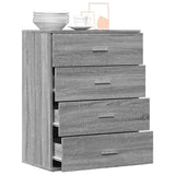 Sideboard Grey Sonoma 60x39x80 cm Engineered Wood 840532