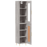 Highboard Grey Sonoma 34.5x34x180 cm Engineered Wood 3199487