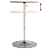 ZNTS Bar Table Ø60x90.5 cm Solid Wood Oak 3270631