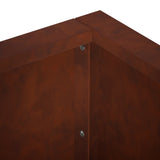 Retaining Wall 4 pcs 100 x 100 x 40 cm Weathering Steel Rusty 3449211