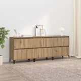 Sideboards 3 pcs Artisan Oak 60 x 35 x 70 cm Engineered Wood 3415581