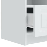 TV Cabinet with Drawer White 102 x 34.5 x 47 cm Engineered Wood 895825