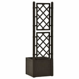 Garden Raised Bed with Trellis and Self Watering System Mocha 313964