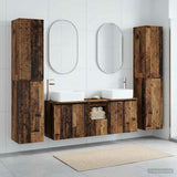 Bathroom Furniture Set 5 pcs Old Wood 33 x 34.5 x 160 cm 3406041