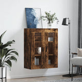 Wall Mounted Cabinet Smoked Oak 69.5x34x90 cm 828497