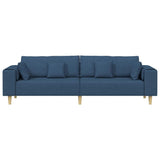 Fabric Sofa with Cushion Blue 208 cm Fabric 3335150