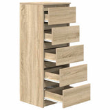 Sideboard with Drawers Sonoma Oak 37.5x35x99 cm Engineered Wood 861762
