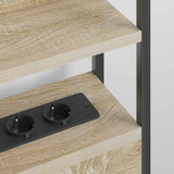Headboard with Shelf Sonoma oak 120 cm Engineered wood 859686