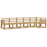 Outdoor Sofa Set 6 pcs White Solid Acacia Wood 3387693