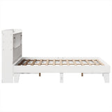 Bed Frame without Mattress White 140x190 cm Solid Wood Pine 3308856