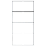 Sliding Door Aluminium and ESG Glass 102.5x205 cm Black 288066