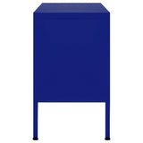 TV Cabinet Navy Blue 105x35x50 cm Steel 336226