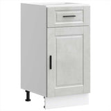 Kitchen Base Cabinet "Porto" Concrete Grey Engineered Wood 853951