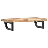 Basin Shelf Wall Mounted Steel and Solid Wood Acacia 3302699