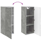 Wall-Mounted Cabinet Concrete Grey 33 x 34.5 x 90 cm 898418