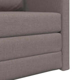 Sofa Bed Taupe 74 x 77 x 81 cm Fabric 4106626