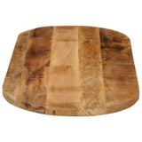 Table Top 100x50x2.5 cm Oval Solid Wood Rough Mango 370106