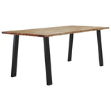 ZNTS Dining Table 200x90x75 cm Solid Wood Acacia 353299