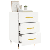 Bedside Cabinet White 40x40x66 cm Engineered Wood 827636