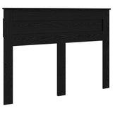 Bed Frame with Headboard Black Oak 140 x 200 cm Engineered Wood 3409988
