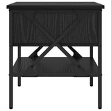 Bedside Cabinet with Drawer 2 pcs Black oak 40 x 42 x 45 cm 871227