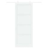 Sliding Door 93 x 232 cm Engineered Wood White 3450162