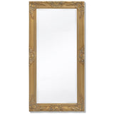 Wall Mirror Baroque Style 100x50 cm Gold 243680