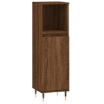 ZNTS 3 Piece Bathroom Cabinet Set Brown Oak Engineered Wood 3187788