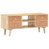 TV Cabinet 110x30x45 cm Solid Mango Wood 287874