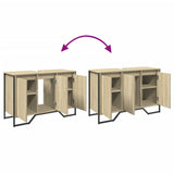 Bathroom Sink Cabinet Sonoma Oak 91x35x60 cm Engineered Wood 848660