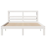 Bed Frame with Headboard without Mattress White 140x200 cm 3306048