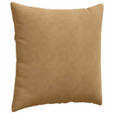 Sofa Pillows 2 pcs Brown 80 x 80 cm Corduroy Fabric 42014065