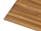 Table Top 120 x 70 x 3.5 cm Rectangular Solid Teak Wood Natural 42033159